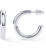 14K Gold Plated Lightweight Chunky Open Loops