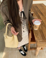 Polka Dot V-Neck Top