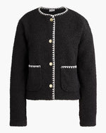 Sherpa Blanket-Stitch Jacket