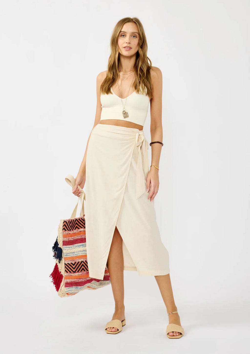 Good Feelings Wrap Skirt