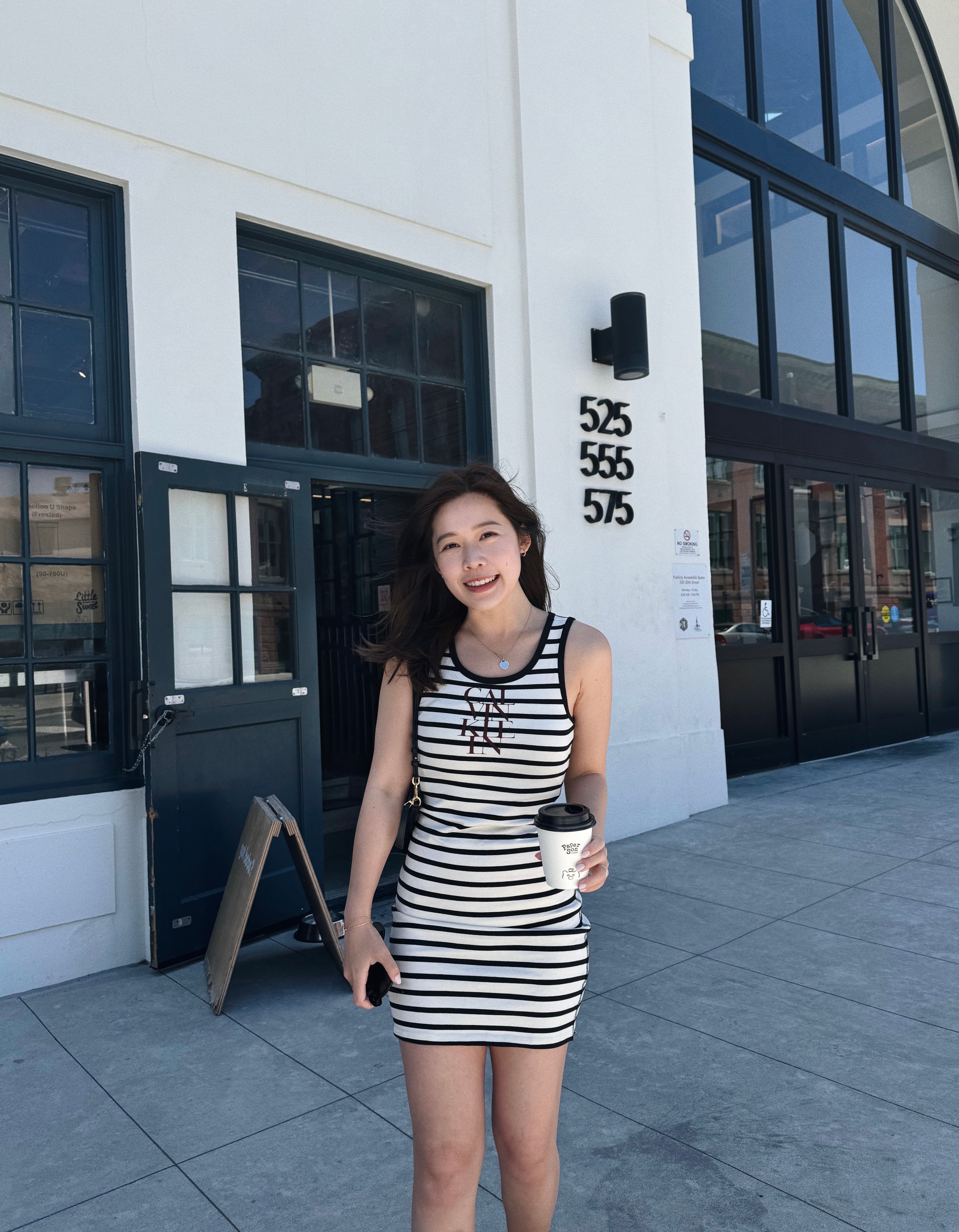 Cotton Rib Logo Graphic Tank Dress