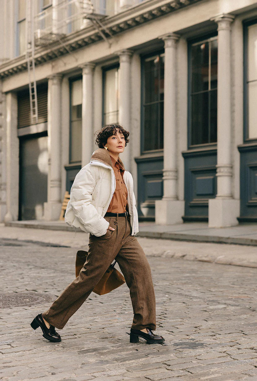 Carter Corduroy Down Jacket