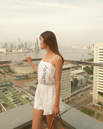 Girls Smocked Tube Top Romper