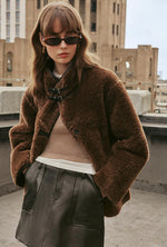 Keisha Reversible Faux Fur & Leather Jacket