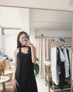 Slip Midi Dress With Mini Scarf