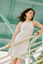 Laurie Cotton Crochet Dress - Ivory
