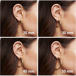 14K Gold Plated Lightweight Chunky Open Loops