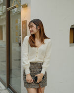 Ashton Mini Wool Tweed Skirt