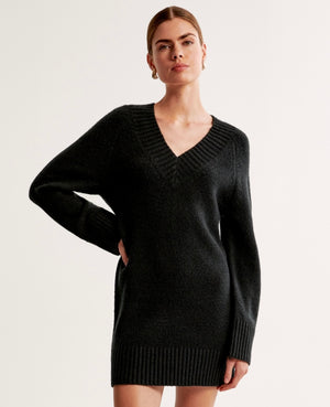 Vneck Sweater Dress