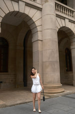 Girls Pintuck Button Through Peplum Top
