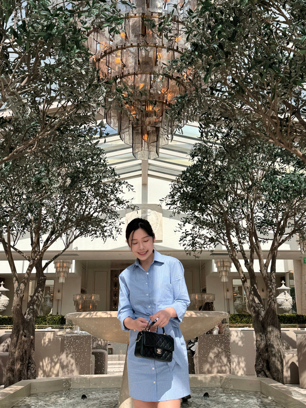 Long-Sleeve Wrap Shirt Dress