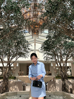 Long-Sleeve Wrap Shirt Dress