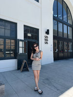 Cotton Rib Logo Graphic Tank Dress