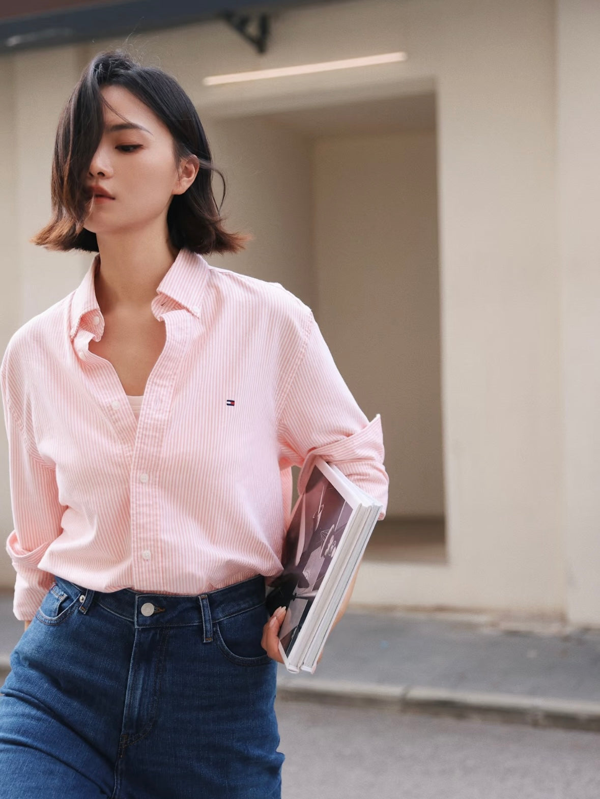 Stripe Stretch Oxford Regular Fit Shirt
