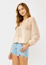 Theia Patchwork Lace Blouse