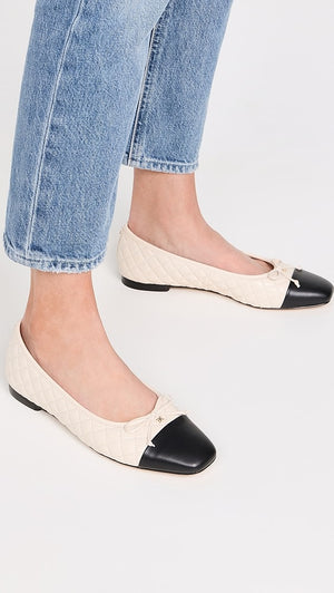 Cap-Toe Ballet Flats