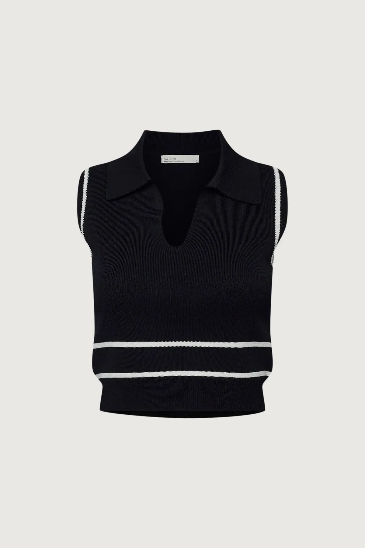 Sleeveless Collared Tank