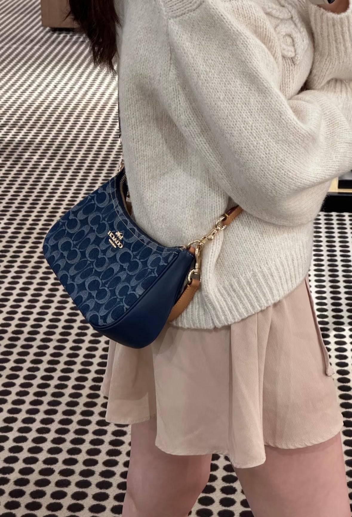 Teri Shoulder Bag in Denim