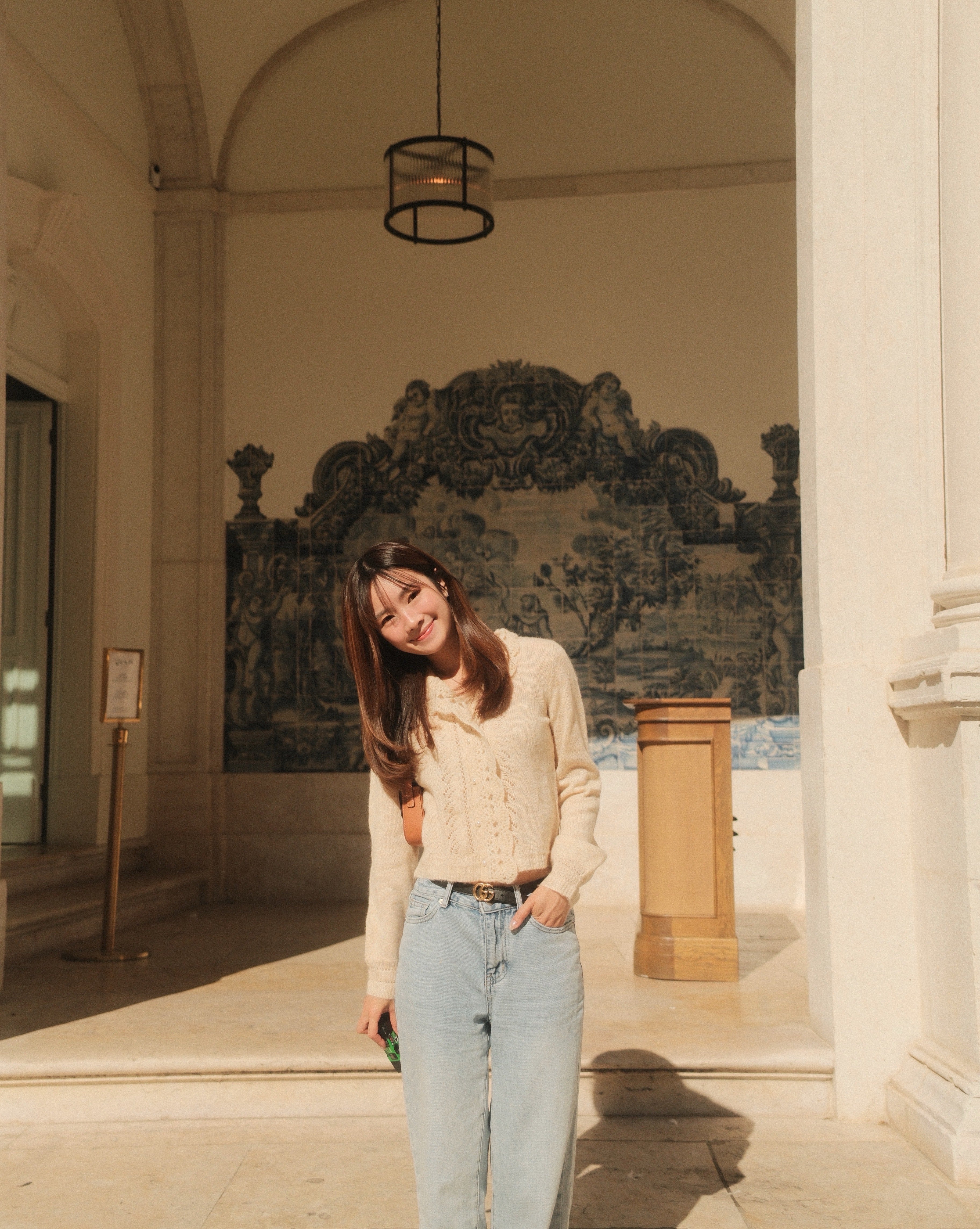 Lauren Wavy Collar Cardigan