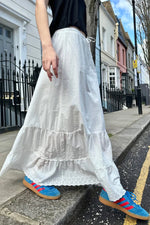 Embroidered Midi Skirt