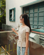 Amelie Polka Wrap Top