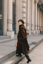 Carina Wool & Silk Scarf Coat