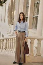 Carlo Wool Blend Wide Pants