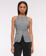 High Neck Suiting Vest