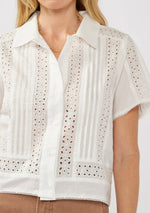 Varya Floral Eyelet Shirt