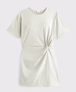 Side Knot Crepe Mini Dress
