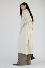 Flowy Tencel Trench Coat