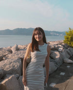 Monologo Rib Stripe Midi Dress