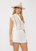 Beachfront Eyelet Camp Shirt