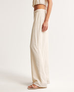 Crinkle Textured Pull-On Pant