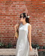 Embroidered Rib Tank Dress