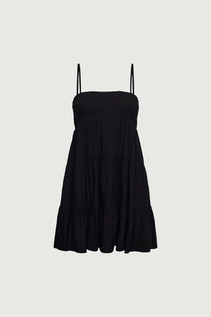 Smocked Tiered Mini Dress