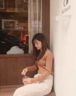 Petite Cable Knit Polo Sweater