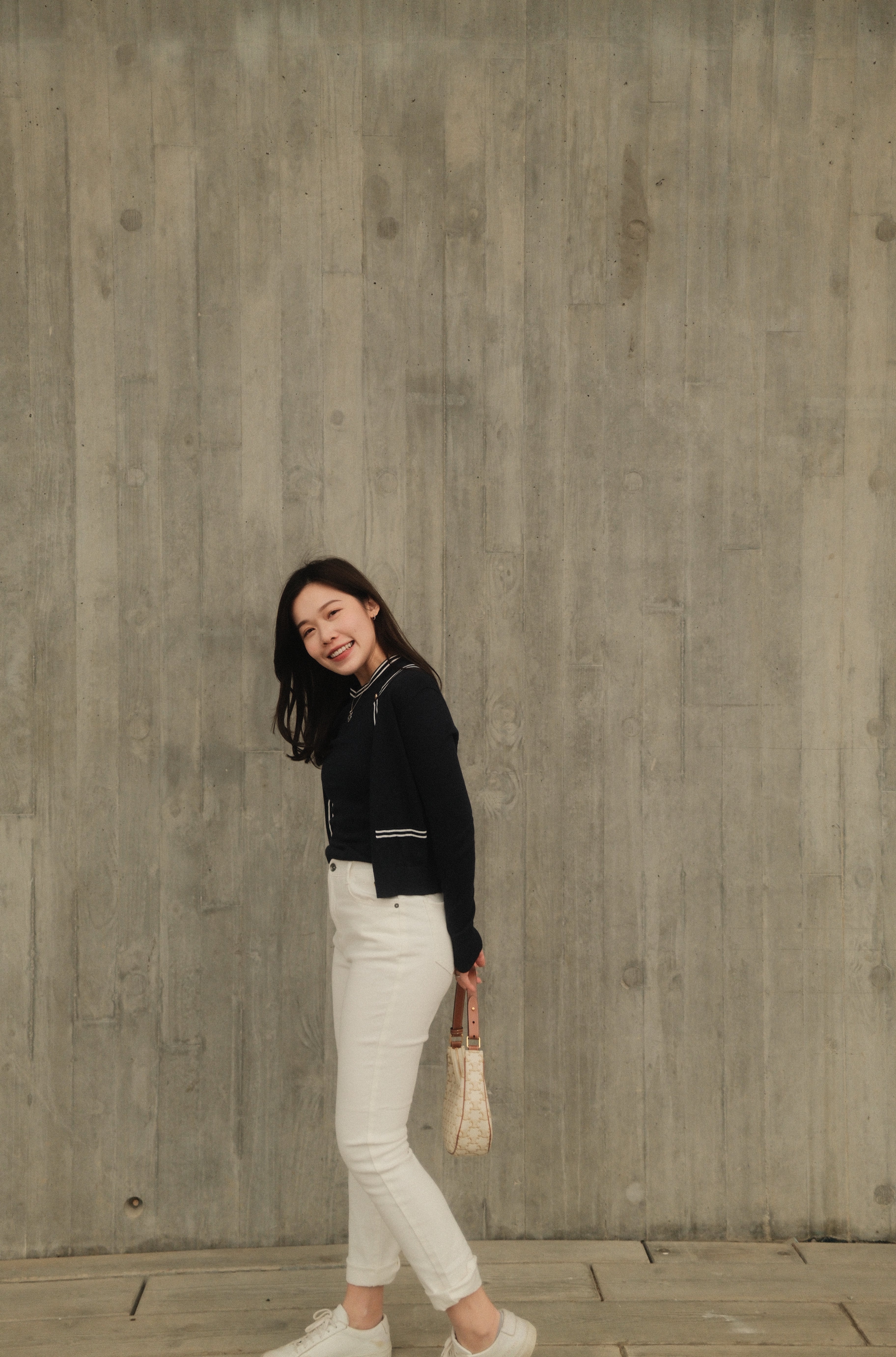 Contrast Trim Cardigan Set