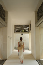 Resort Contrast Midi Knit Dress