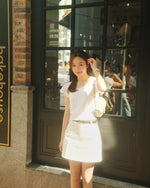 Girls Lace-Trim Smocked Waist Top
