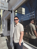 Men Woven Monologo Classic Polo Shirt