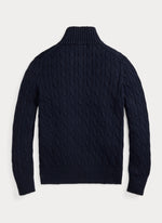 Boys Half Zip Cable Knit Sweater
