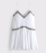 Flowy Embroidered Mini Skort