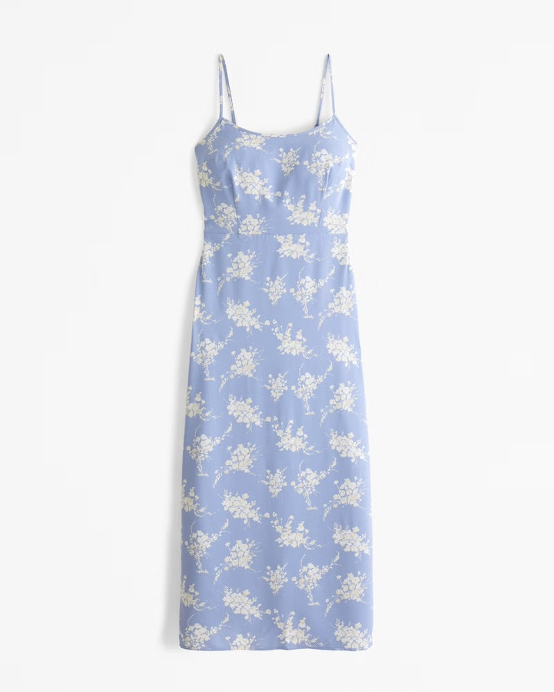 Scoopneck Slip Midi Dress