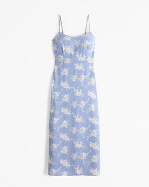 Scoopneck Slip Midi Dress