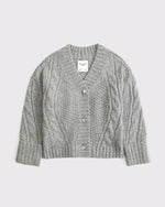 Seed-Stitch Cable Cardigan