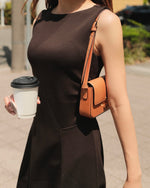 Soft Touch Shirred-Waist Knee-Length Dress