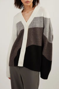 Intarsia Knit Cardigan