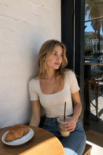 Square Neck Short Sleeve Tee