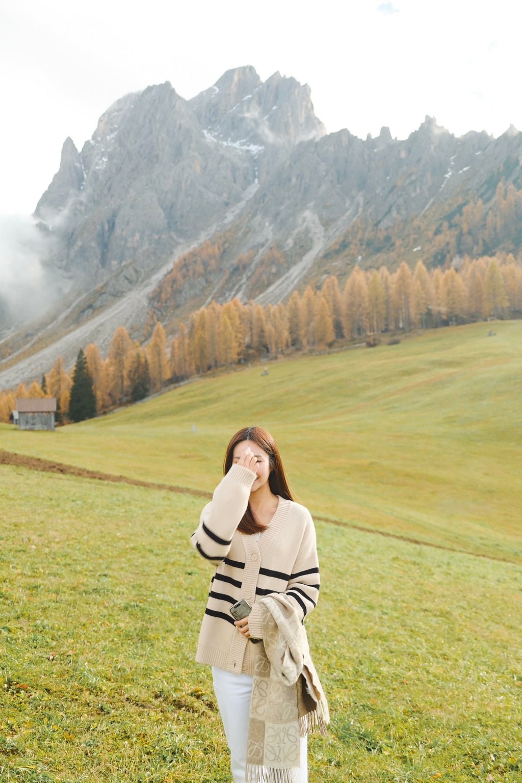 Oversized Striped Slouchy Cardigan